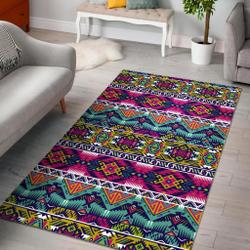 Native American Indians Aztec Tribal Navajo Print Area Rug Living Room Rug Home Decor