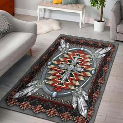Naumaddic Arts Native American Design Area Rug Living Room Rug Home Decor