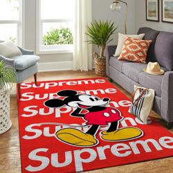 Mickey Pattern Print Area Rug Living Room Rug Home Decor