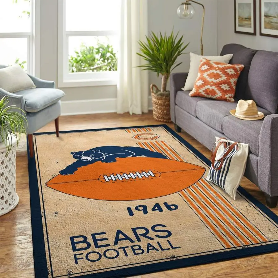 NFL Chicago Bears Area Carpet Rug Living Room Rug Home Decors Rcdd81F32722