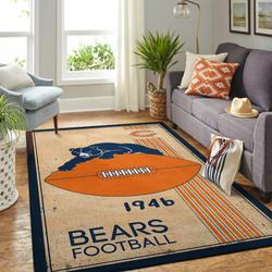 NFL Chicago Bears Area Carpet Rug Living Room Rug Home Decors Rcdd81F32722