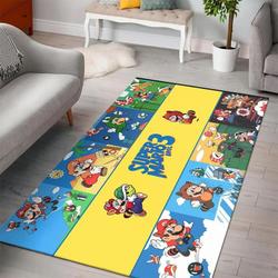 Super Mario Rug Area Rug Floor Mat Carpet Decor