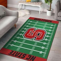 NCAA Nc State Wolfpack Home Field Carpet Living Room Rug Regtangle Carpet 1