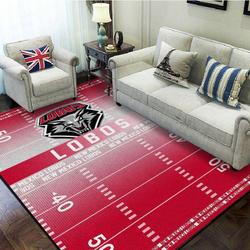 Ncaa New Mexico Lobos Football Stadium Fbs Living Room Rug Regtangle Carpet