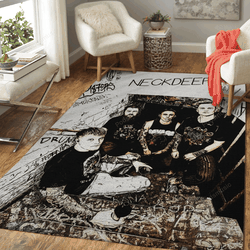 Neckdeep Music Art For Fans Area Rug Living Room Carpet Rug Regtangle Carpet Floor Decor Home Decor
