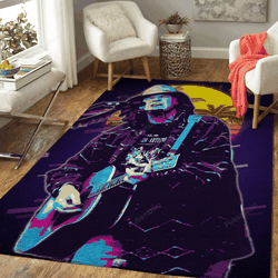 Neil Percival Young Artwork Music Synthwave 80S Art For Fans Area Rug Living Room Carpet Rug Regtangle Carpet Floor Decor Home Decor