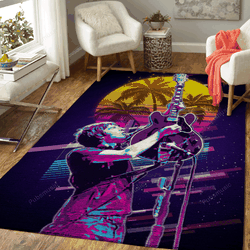 Neol Gallagher Artwork Music Synthwave 80S Art For Fans Area Rug Living Room Carpet Rug Regtangle Carpet Floor Decor Home Decor
