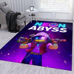 Neon Abyss Playstation Area Rug Living Room And Bed Room Rug Rug Regtangle Carpet Floor Decor Home Decor