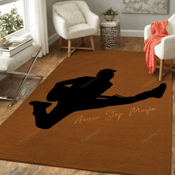 Never Stop Music Guitarist Music Art For Fans Area Rug Living Room Carpet Rug Regtangle Carpet Floor Decor Home Decor