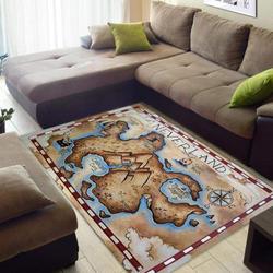 Neverland Map Area Rug Living Room Rug Home Decor Home Decor Bedroom Living Room Decor