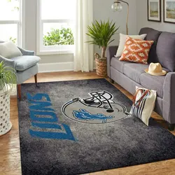 NFL Detroit Lions Football Team Logo Carpet Rug Living Room 200305111