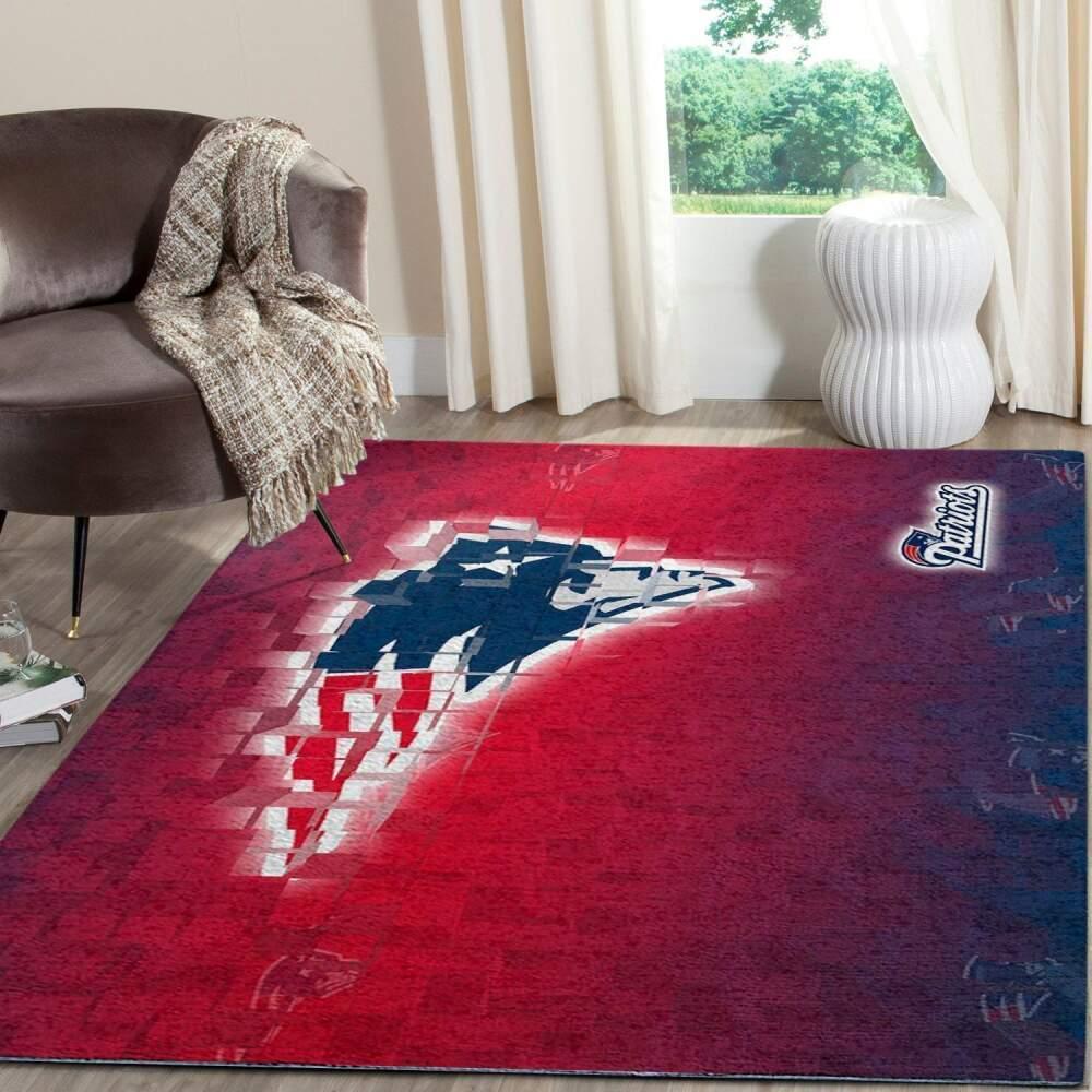 New England Patriots Nfl Football Carpet Living Room Rug Regtangle Carpet V803