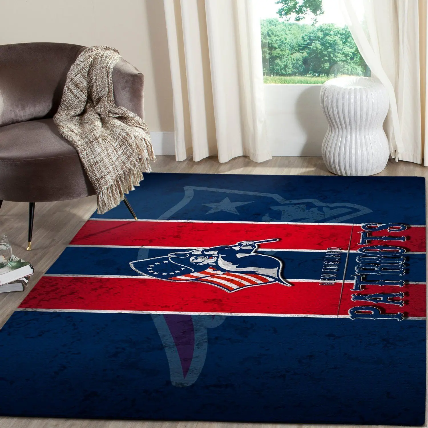 New England Patriots Nfl Football Carpet Living Room Ru Regtangle Carpet V804
