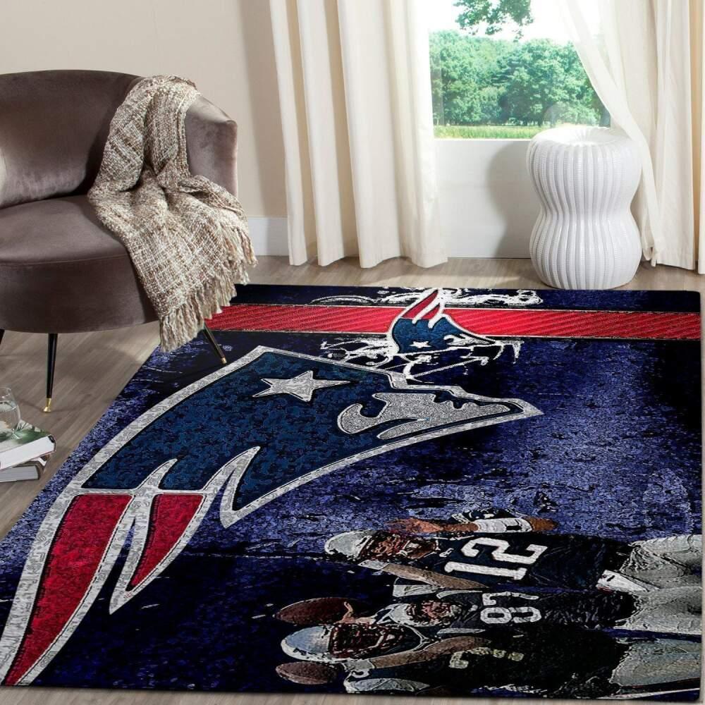 New England Patriots Nfl Football Carpet Living Room Rug Regtangle Carpet V805