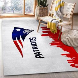 New England Patriots Nfl 11 Living Room And Bed Room Rug Regtangle Carpet