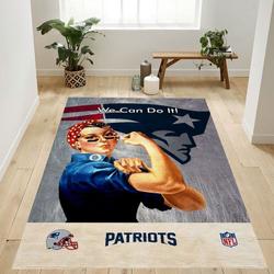 New England Patriots Nfl 16 Living Room And Bed Room Rug Regtangle Carpet