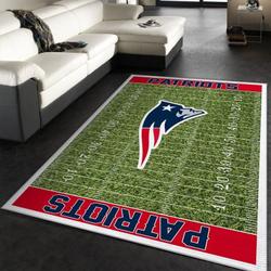 New England Patriots Nfl 23 Living Room And Bed Room Rug Regtangle Carpet