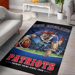 New England Patriots Nfl 31 Living Room And Bed Room Rug Regtangle Carpet