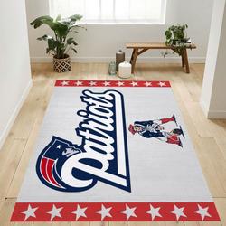 New England Patriots Nfl 38 Living Room And Bed Room Rug Regtangle Carpet