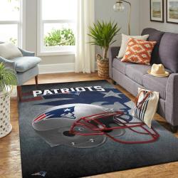 New England Patriots Nfl Area Rugs Team Helmet Living Room Regtangle Carpet