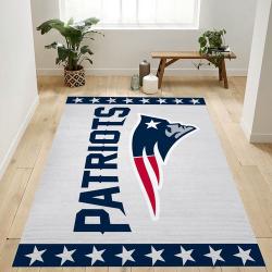 New England Patriots Nfl Logo Area Rug For Gift Bedroom Rug Home Decor