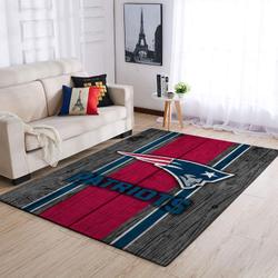 New England Patriots Area Rug Living Room Rug Home Decor NFL Team Logo