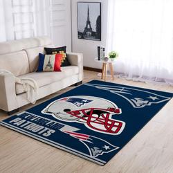 New England Patriots Area Rug Living Room Rug Home Decor NFL Team Logo