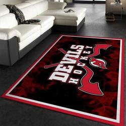 New Jersey Devils Nhl 1 Area Rug Living Room Bedroom Rug Rug Regtangle Carpet
