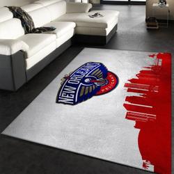 New Orleans Pelicans Nba 3 Area Rug Living Room Bedroom Rug Regtangle Carpet