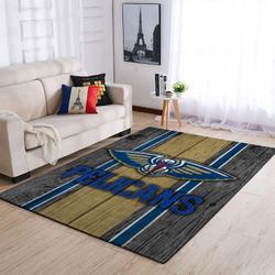 New Orleans Pelicans Nba Rugs Wooden Style Living Room Regtangle Carpet