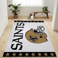 New Orleans Saints Helmet Nfl Logo Area Rug For Gift Bedroom Rug Us Gi