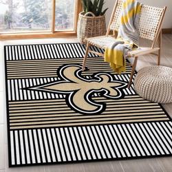 New Orleans Saints Nfl 1 Living Room And Bed Room Rug Regtangle Carpet