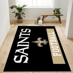 New Orleans Saints Nfl 11 Living Room And Bed Room Rug Rug Regtangle Carpet