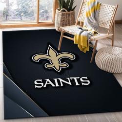 New Orleans Saints Nfl 13 Living Room And Bed Room Rug Rug Regtangle Carpet