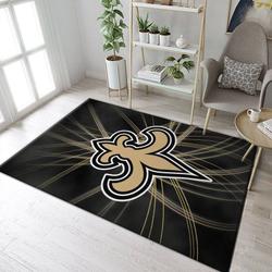 New Orleans Saints Nfl 14 Living Room And Bed Room Rug Rug Regtangle Carpet