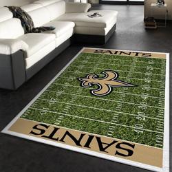 New Orleans Saints Nfl 16 Living Room And Bed Room Rug Rug Regtangle Carpet