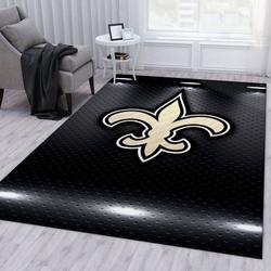 New Orleans Saints Nfl 19 Living Room And Bed Room Rug Regtangle Carpet Floor