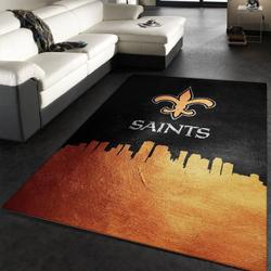New Orleans Saints Nfl 20 Living Room And Bed Room Rug Rug Regtangle Carpet