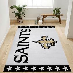 New Orleans Saints Nfl 5 Living Room And Bed Room Rug Rug Regtangle Carpet