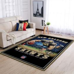 New Orleans Saints Nfl Team Pride Rectangle Rug Living Room Regtangle Carpet
