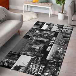 New York City Area Rug Black & White Ofd 2003149 Area Rug Living Room Carpet Rug Regtangle Carpet Floor Decor Home Decor
