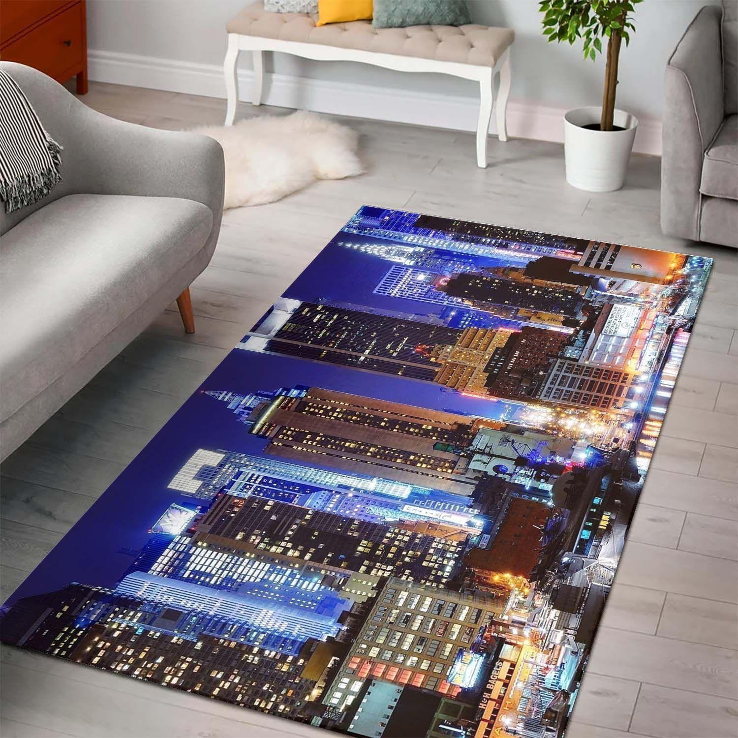New York City Area Rug Skyscrapers Ofd 2003141 Area Rug Living Room Carpet Rug Regtangle Carpet Floor Decor Home Decor