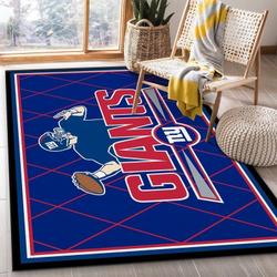 New York Giants Nfl 1 Living Room And Bed Room Rug Rug Regtangle Carpet