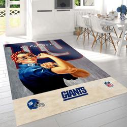 New York Giants Nfl 19 Living Room And Bed Room Rug Rug Regtangle Carpet