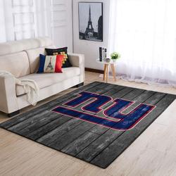 New York Giants Nfl Football Living Room Wooden Home Rug Regtangle Carpet