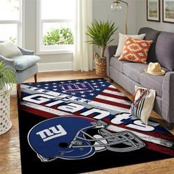 New York Giants Nfl American Flag Style Living Room Carpet Rug Regtangle Carpet