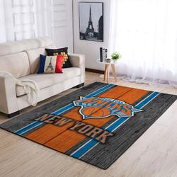 New York Knicks Nba Wooden Style Living Room Carpet Rug Regtangle Carpet