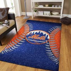 New York Mets Area Rug Mlb Team Logo Carpet Living Room Rugs Carpet V3971