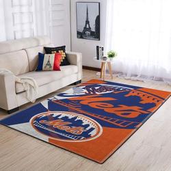 New York Mets Area Rug Mlb Team Logo Carpet Living Room Rugs Carpet V3972