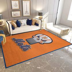 New York Mets Skull Style Area Rug Mlb Team Logo Carpet Living Room Rugs 13